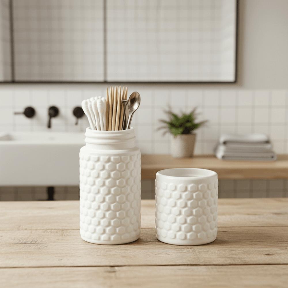 Multipurpose Cotton Swab Storage Box 3D Printed Space-Saving Organizer  Toothpicks