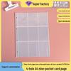 11-Hole A4 Card Album Pages, 3-Inch Photo Loose-Leaf, Transparent 9-Pocket Refill
