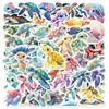 50 Colorful Marine Life Cartoon Turtle Stickers for DIY Suitcases, Scooters, Mobile Phones & Ice/Snow Gear
