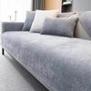 Утолщенный плюшевый чехол для дивана для гостиной, 1/2/3/4-местный, нескользящий L-образный угловой чехол для кресла, дивана, защита для мебели