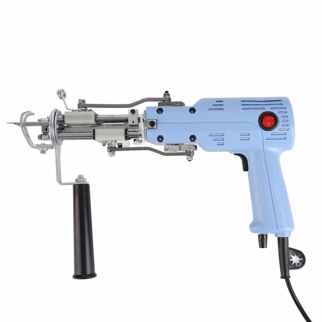 Rug Tufting Gun 2 In 1 Built In Motor 360 Degrees  Adjustable Speed 200W Carpet Weaving Flocking Gun