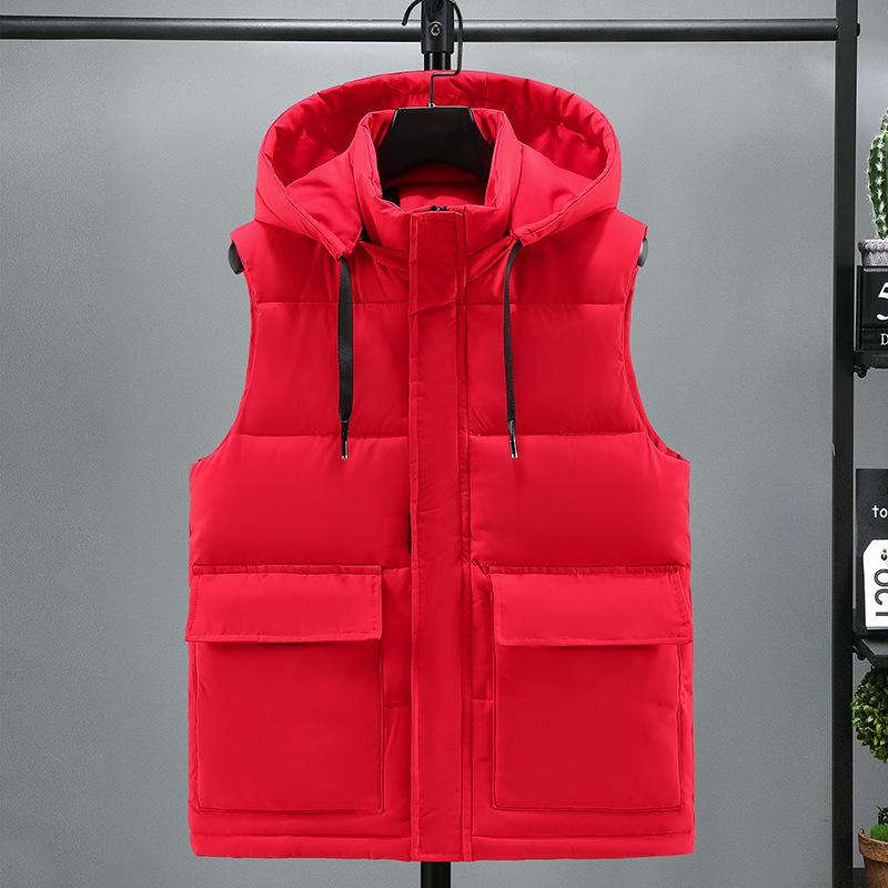 Жилет мужской осенне-зимний тренд внешняя одежда свободный утолщенный пуховый хлопковый жилет большого размера жилет мужской