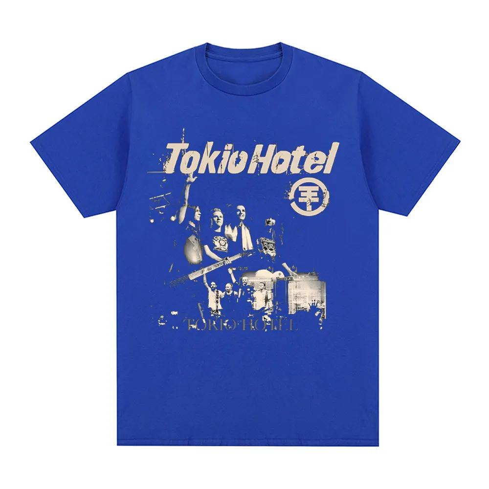 Футболка с концерта Rock Band Tokio Hotel Beyond The World 2023 Tour Мужская Мода Повседневная Футболка с коротким рукавом Хип-хоп Панк Футболки