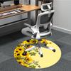 1pc Sunflowers Chair Carpet for Office, Non slip, Soft and Durable Office Rug