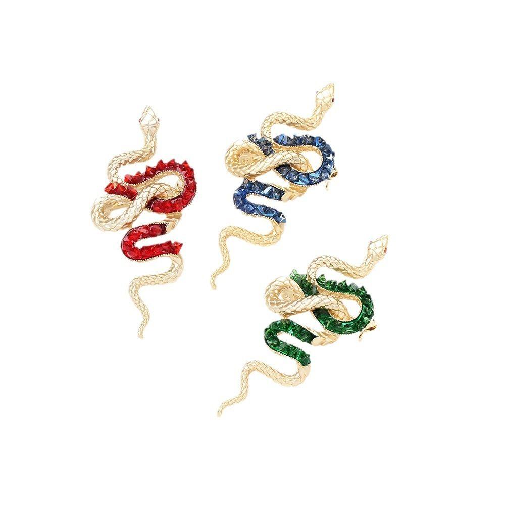 Минималистская брошь в виде змеи со знаком зодиака, сверкающая брошь в виде змеи, ювелирные изделия, подарки