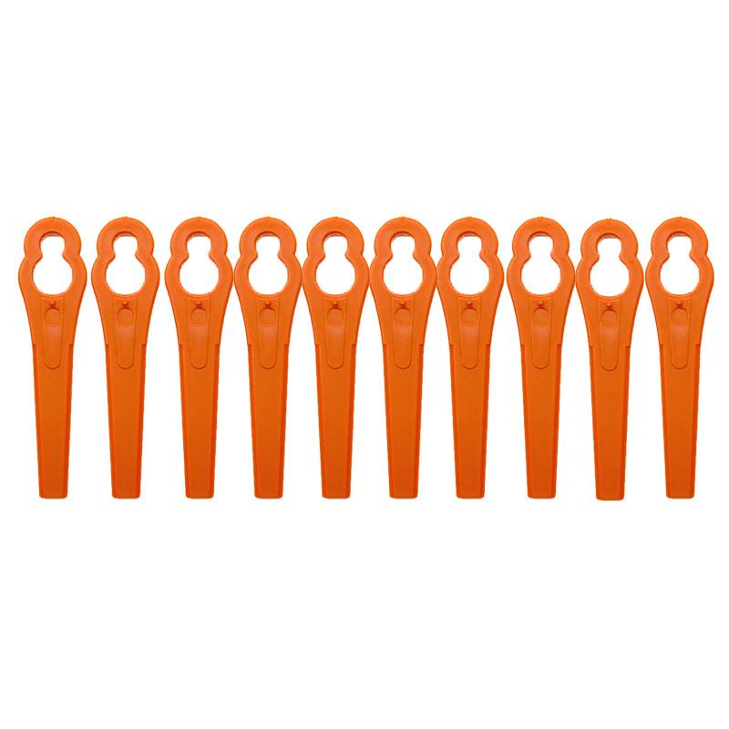 200/100/50/10 шт./упак. лезвие для триммера для травы, нож для садового инструмента, пластиковые режущие лезвия для триммера для травы, запасная часть кустореза