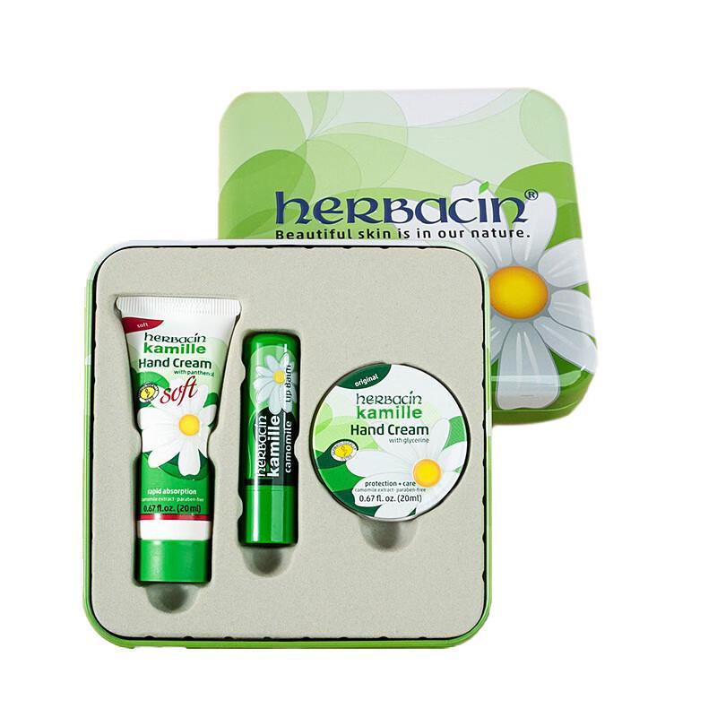 Herbacin Kamille 3-Piece Hand & Lip Care Set