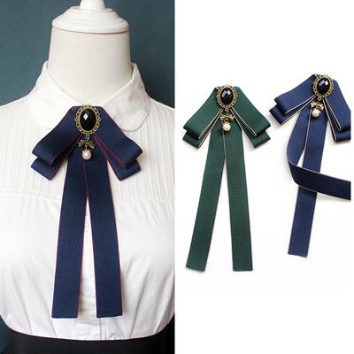 Галстук-бабочка из ленты для женщин, унисекс, броши из хрусталя и жемчуга для женщин, булавка для галстука, костюмы, аксессуары для воротника