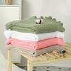 1pc Soft & Cozy Ruffle-Edge Knit Youngsters Blanket In Solid Colors Hand Wash Only Ideal for Kids All Seasons Warmth Cover