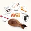 Practical Wooden Spoon Rest Elegant Cooking Holder for Kitchen Utensils and Coffee Spoons Space Saving Designs
