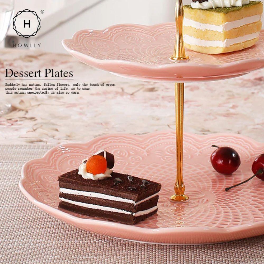 Homlly Ceramic Macaron Stand (3 tiers)