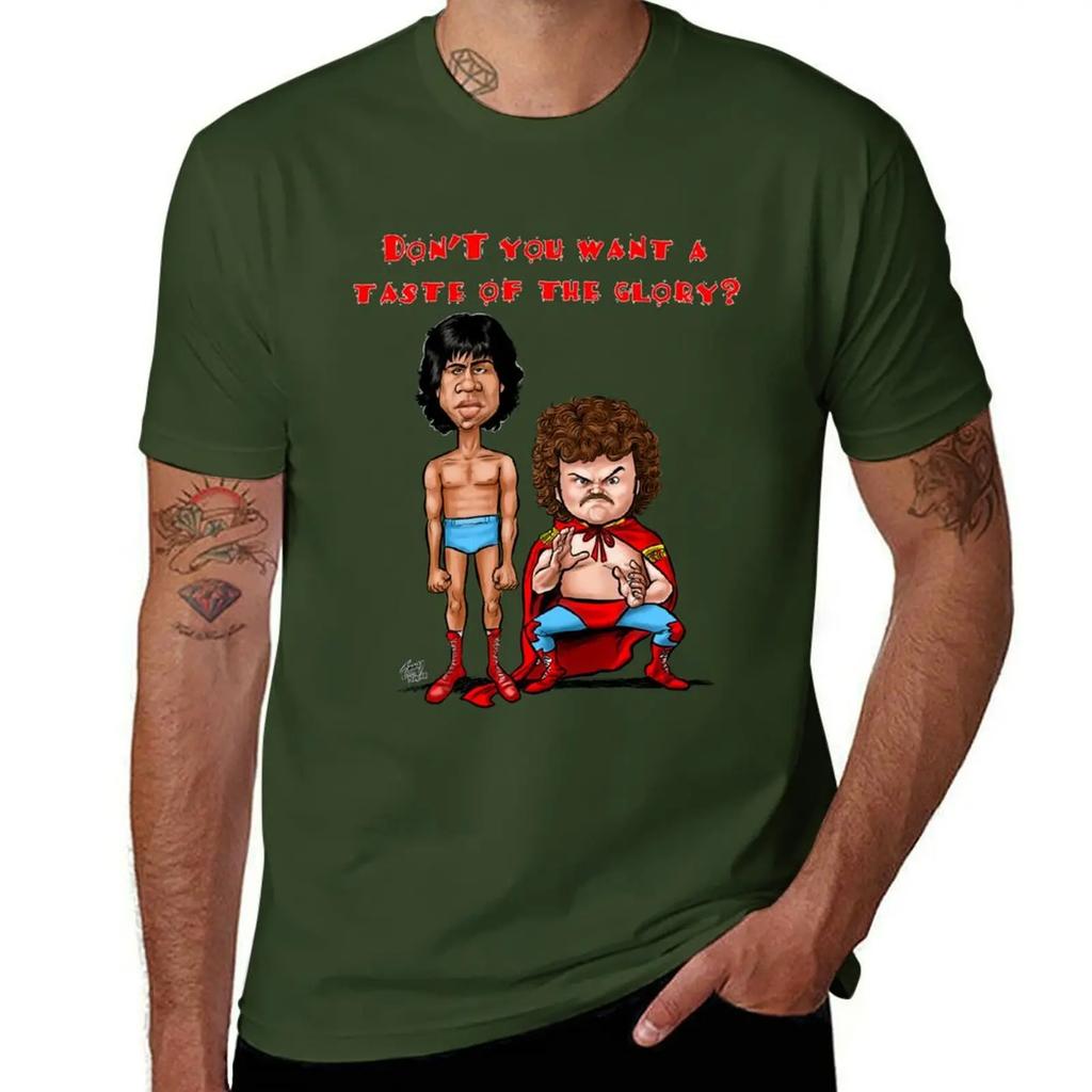 Футболка Nacho Libre Вкус Славы смешные оверсайз мужские однотонные футболки