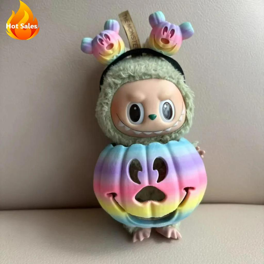 Одежда Для Labubu Хэллоуин Градиентный Разноцветный Тыквенный Комплект Наряда Для Фигурки Поколения 1.0 3.0 Коллекционный Декор Labubu Косплей