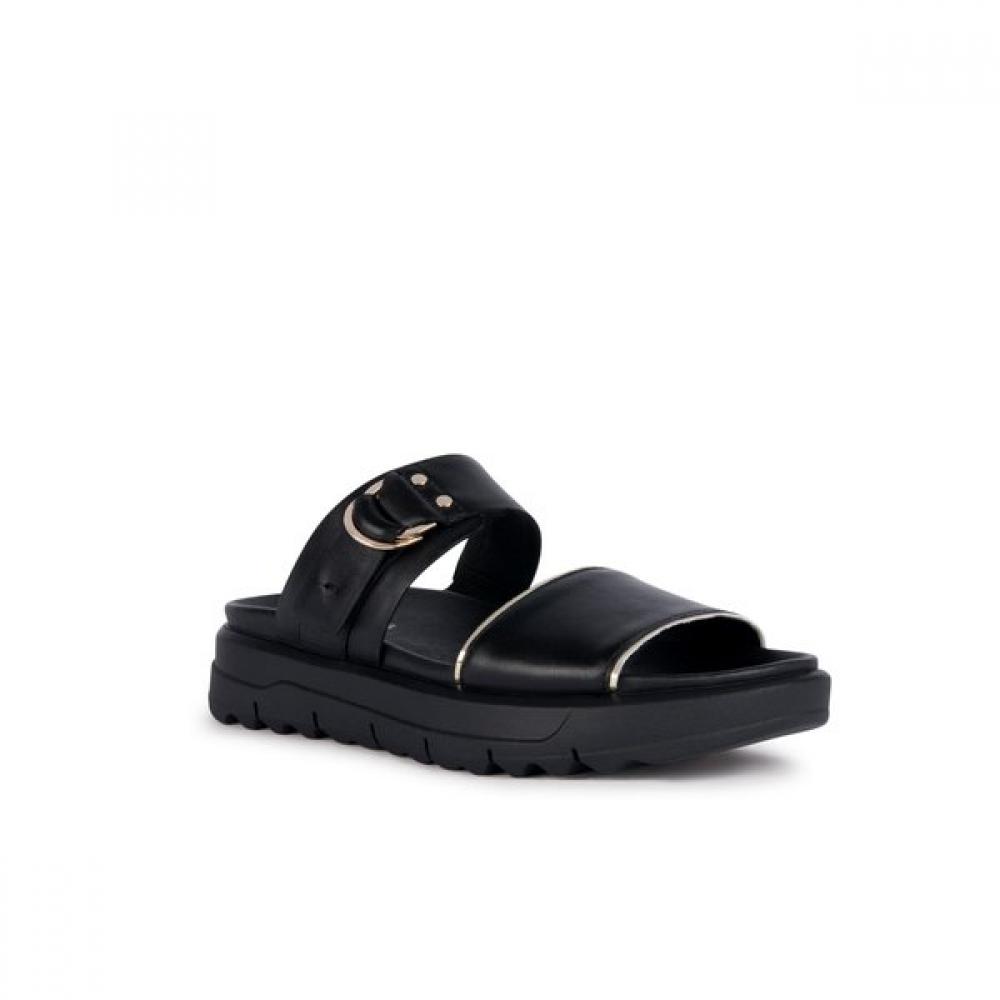 Geox Женские повседневные тапочки S w1d35Sz3m11 Черный