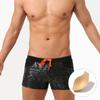 Men Swim Trunks Fit Sexy Swimwear Beach Wear Tanning Surfing Black Flower