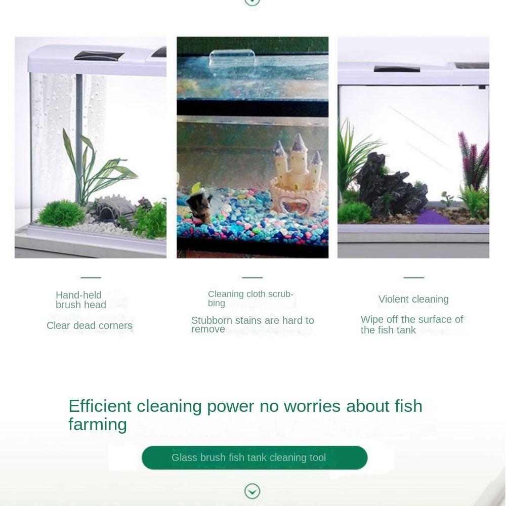 Tools Aquarium Fish Tank Cleaning Brushes Sponge Accessories Window Algae Scraper