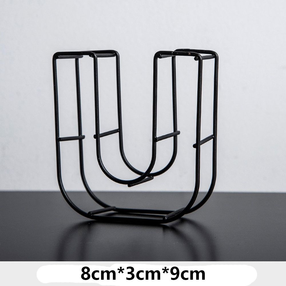 Украшение Настольное украшение Табличка на дверь Вывеска Кованое железо Алфавит Украшение для дома Металлическая Полая Буква