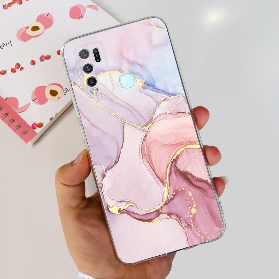 Чехол для Vivo Y30 Чехол для Vivo Y50 1935 1938 Новый Модный Расписной Чехол Прозрачный Силиконовый Мягкий ТПУ Чехол для Телефона Для Vivo Y50 Y 30 VivoY50 Сумки