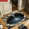 Впитывающий коврик для ванной 3D плоский коврик для спальни у двери коврик-обманка для прихожей домашний декор