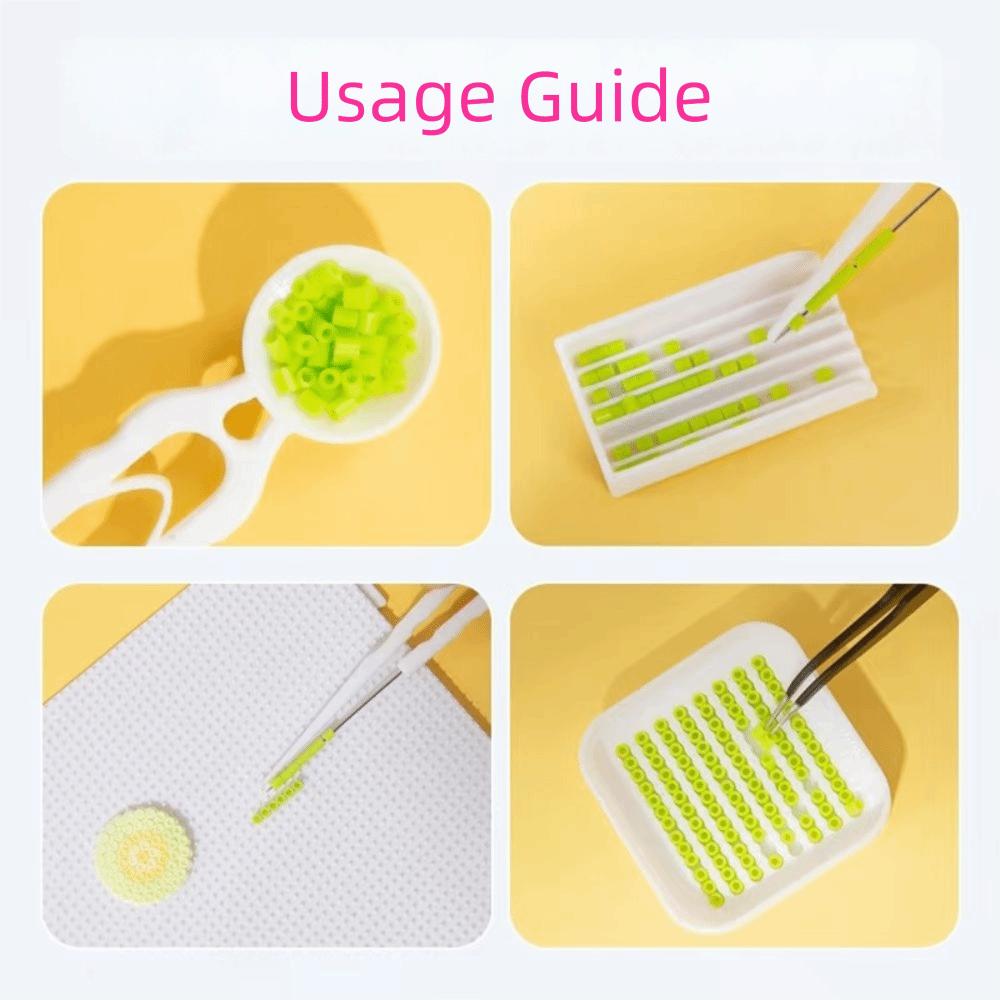 3/5 шт./набор Креативный коврик для набивки Бин Ручка 2,6 мм Бусины Лоток для сортировки Набор Пазлы Пиксель Арт