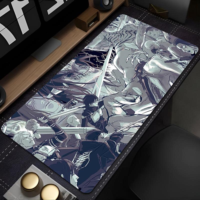 PC Accessories Mousepad Non Slip Gaming Mats Attack on Titan Mouse Pad Rubber Keyboard Pad HD Extended Pad Laptop Mouse Mat