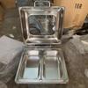 Electric Chafing Dish Adjustable Temp Roll Top Food Warmer Temp Display Catering Buffet Stove Stainless Steel Buffet Servers