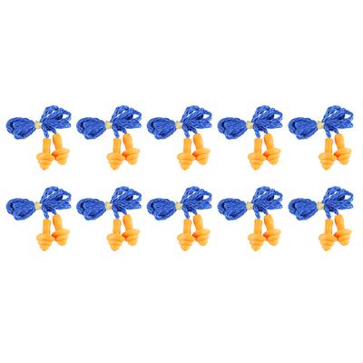 10 шт. беруши из термопластичной резины в форме рождественских елок для сна, работы, шумоподавления с проводом