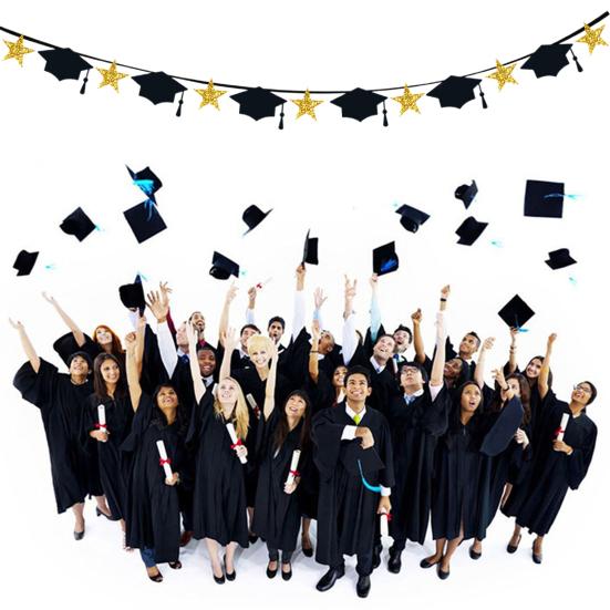 13 шт., флажки для хорошего начала, создают атмосферу, декоративные подвесные звезды, принадлежности для выпускного вечера, окна