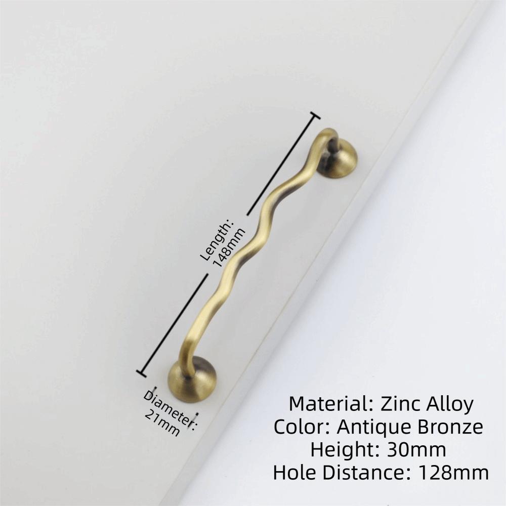 Wave Shaped Cabinet Door Handles Bright Silver Wardrobe Pulls Cabinet Bar Pulls For Wardrobe