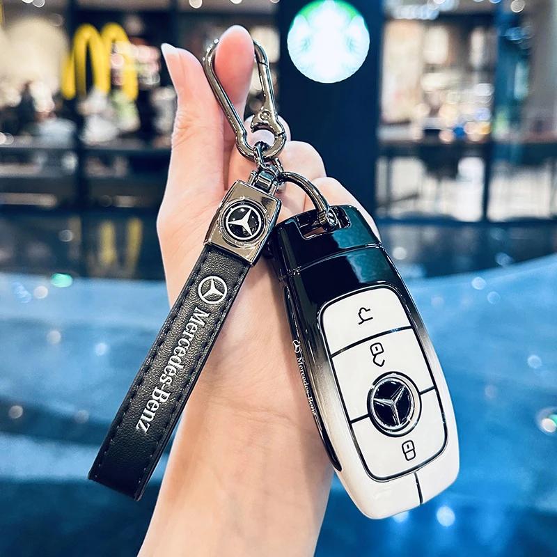 RPO5 Car Key Case Cover for Mercedes Benz 2022 C S Class W206 W223 S350 C260 C300 S400 S450 S500 Key Shell Protector