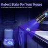 Мощный УФ Черный USB 365 нм Мини Черный Портативный Ручной УФ Фонарик с Регулируемым Светодиодным Ультрафиолетовым Светом для Смолы и Обнаружения Мочи Домашних Животных