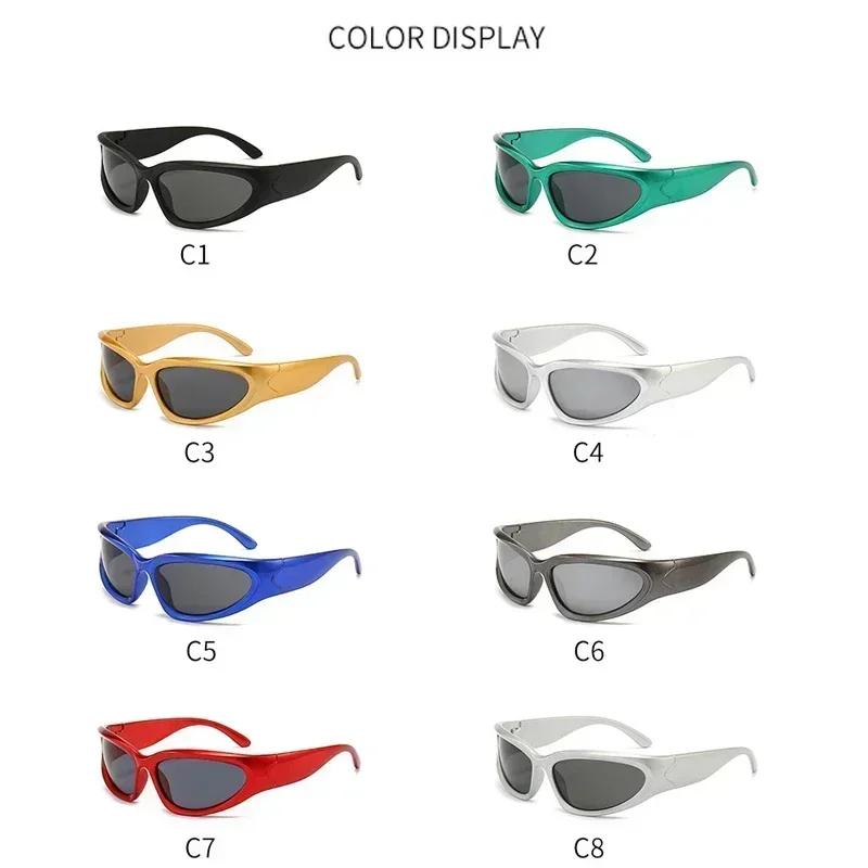 Новые Y2K Панк Солнцезащитные очки Женские Дизайнерские Квадратные Солнцезащитные очки Мужские Роскошный Бренд Солнцезащитные очки UV400 Цветные Зеркальные Модные Очки