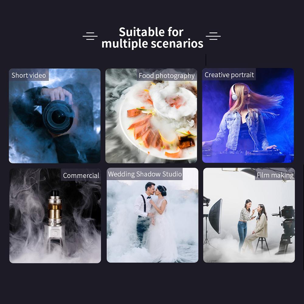 NiceFoto Fog-101.Pro Портативная дымовая машина Профессиональная дымовая машина с дистанционным управлением 5 светодиодов