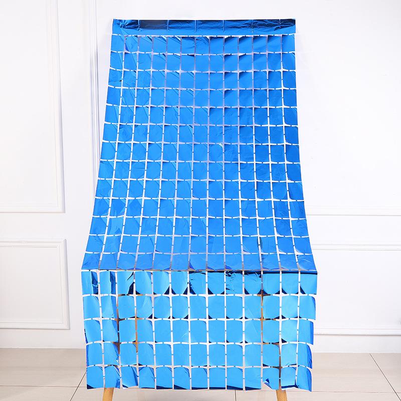 2 метра занавески из фольги из шелка и дождя, декорации для вечеринки по случаю дня рождения, квадратные занавески из мишуры с блестками, настенные фоны для вечеринки, декор AVE