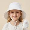 Children's Sun Protection Hat - Boys' Wide-Brimmed Sunshade Fishing Hat - Girls' Summer Uv Protection Neck Scarf Cap - Sun Hat