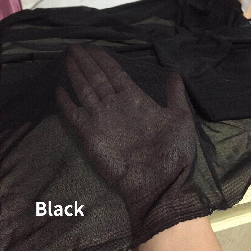 4 Way Stretch Nylon Spandex Mesh Fabric 20D Super Thin High Elastic Encrypted Tulle Gauze Net Fabric For Diy Sewing Material