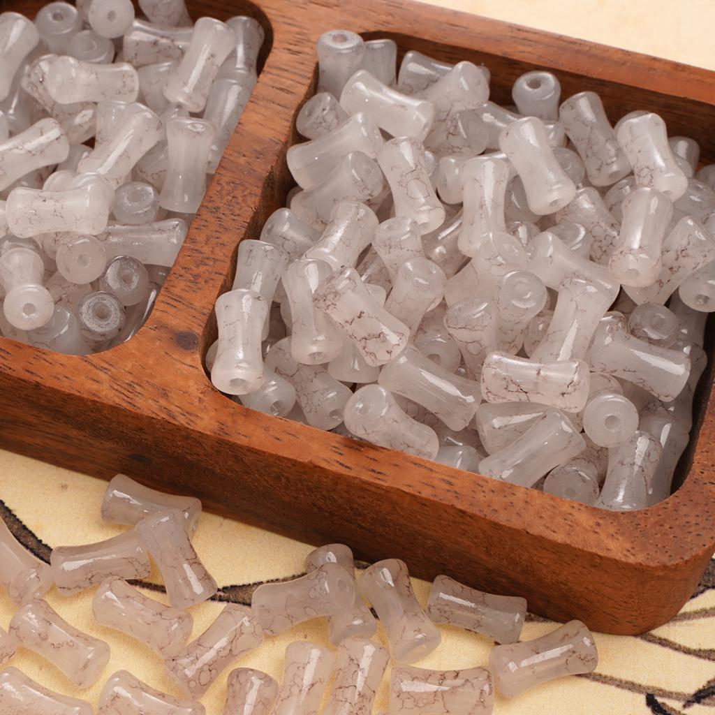 Стеклянные ореолы для окрашивания Бамбуковые бусины Бусины в старинном стиле Бусины ручной работы Аксессуары для бисера Глазурь Имитация нефрита Бусины Материалы