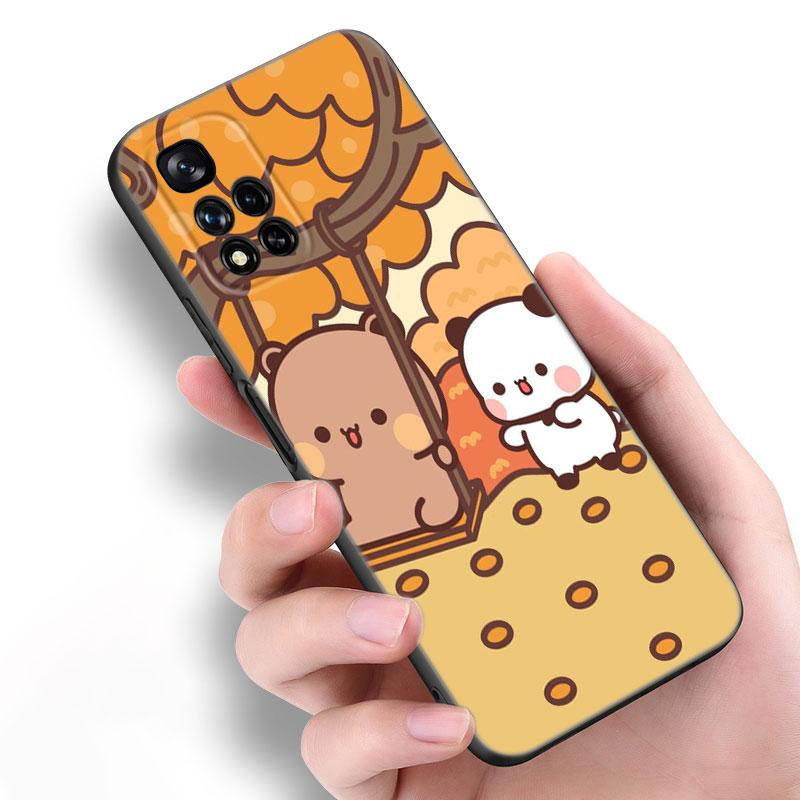 Cute BuBu DuDu Black Silicone Phone Case For Xiaomi POCO X3 X4 NFC F5 M3 M4 M6 X5 X6 Pro F3 F4 GT 5G C55 C65 M5