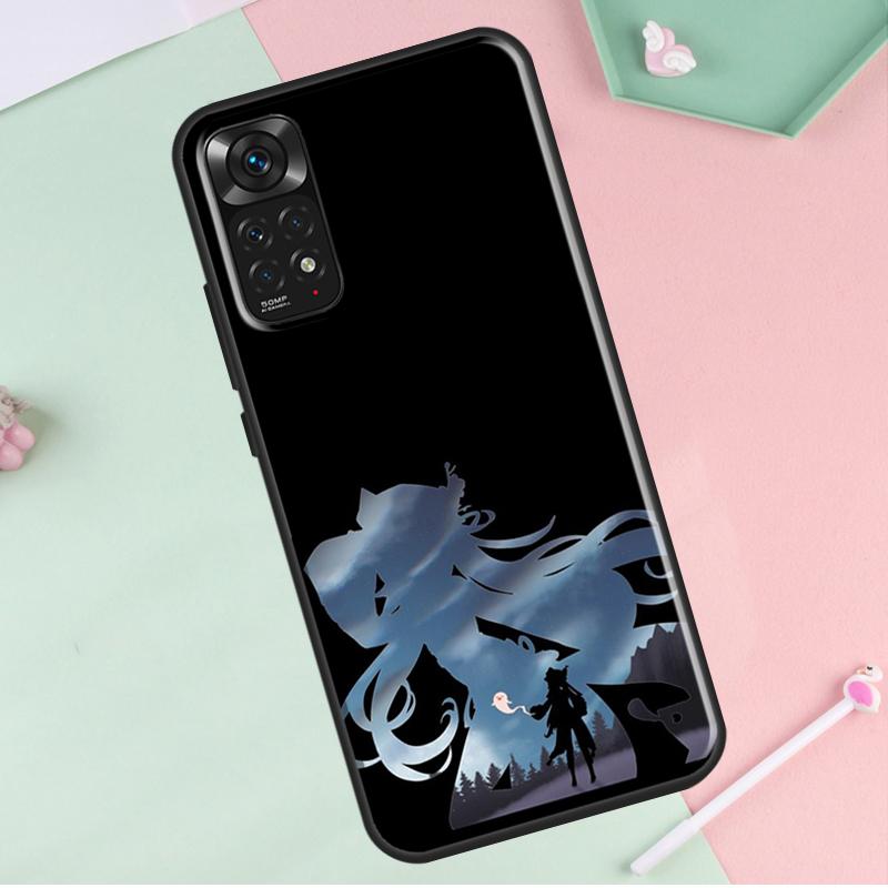 Чехол Genshin Impact Hu Tao для Redmi Note 12 Pro Plus для Redmi Note 10 8 9 11 Pro 12S 11S 10S 9S 9C 10C 12C