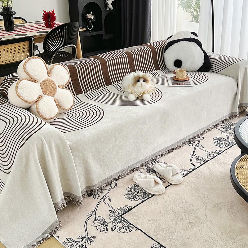 Высококачественное шенилловое покрывало для дивана, новый чехол для подушки, одеяло, полный всевключающий универсальный чехол