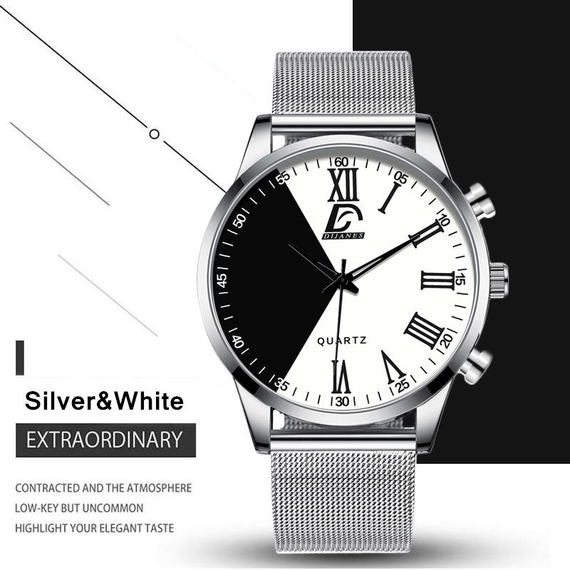 Fashion Mens Watches Casual Quartz Wrist Watch for Men Luxury Business Black Watch Male Clock
