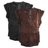 Medieval Retro Gothic Knight Round-Neck Vest Halloween Men's Stage Performance Costume Vest.