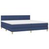 Maison Exclusive - Sommier à lattes de lit et matelas et LED Bleu 200x200 cm Tissu