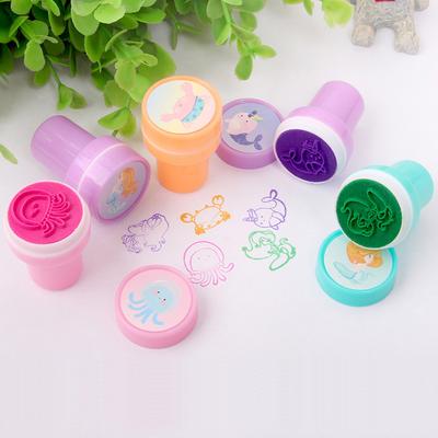 10 шт./коробка Простые штампы Игрушка для детей Мультяшное животное Самонаборная печать DIY Рисование Декор для блокнота Подарок