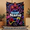 Custom Name Personalized Game on Print Blanket, Home Decor, Bedroom, Sofa, Camping, Couch, Gifts for Birthday Christmas