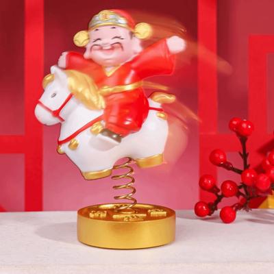 Смола 2026 Год Лошади Фигурки Год Лошади Талисман Бог Богатства Фигурка Благословение Китайский Стиль Лошадь Статуя