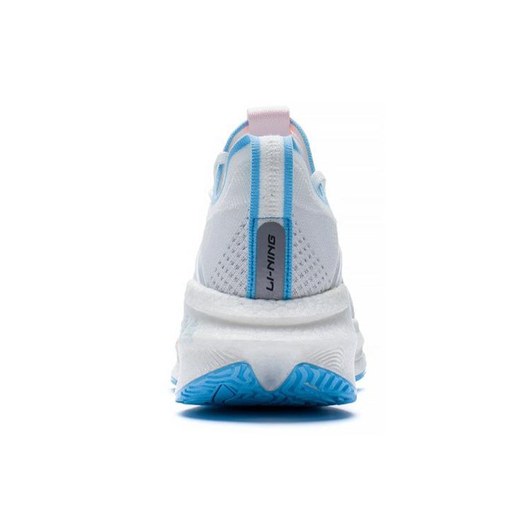 Li Ning Shadow Essential Дышащие Низкие Беговые Кроссовки Женские Бело-Оранжево-Синие ARRS004-7