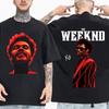 2026 TheWeeknd Мировой Тур Футболка Унисекс Унисекс Харадзюку Короткий Рукав Круглый Вырез Повседневная Рубашка