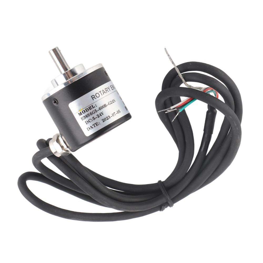 DC 5-24V Incremental Rotary Encoder 600P/R Optical Rotary Transducer Measuring The Rotational Rate