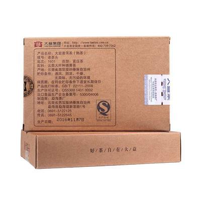 Чай Лао Ча Тоу TAETEA Dayi Ripe Pu Er Cha Tou Old Brick Шу Пуэр 280г